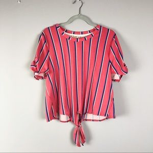 Lily White Striped Top